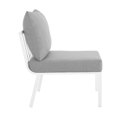 Modway Furniture Riverside 5 Piece Outdoor Patio Aluminum Set by Modway – EEI-3783-SLA-WHI
