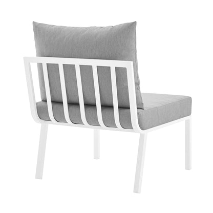 Modway Furniture Riverside 5 Piece Outdoor Patio Aluminum Set by Modway – EEI-3783-SLA-WHI