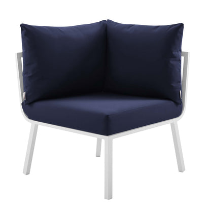 Modway Furniture Riverside 5 Piece Outdoor Patio Aluminum Set by Modway – EEI-3783-SLA-WHI