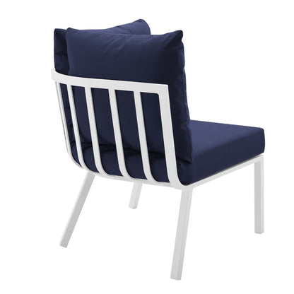 Modway Furniture Riverside 5 Piece Outdoor Patio Aluminum Set by Modway – EEI-3783-SLA-WHI