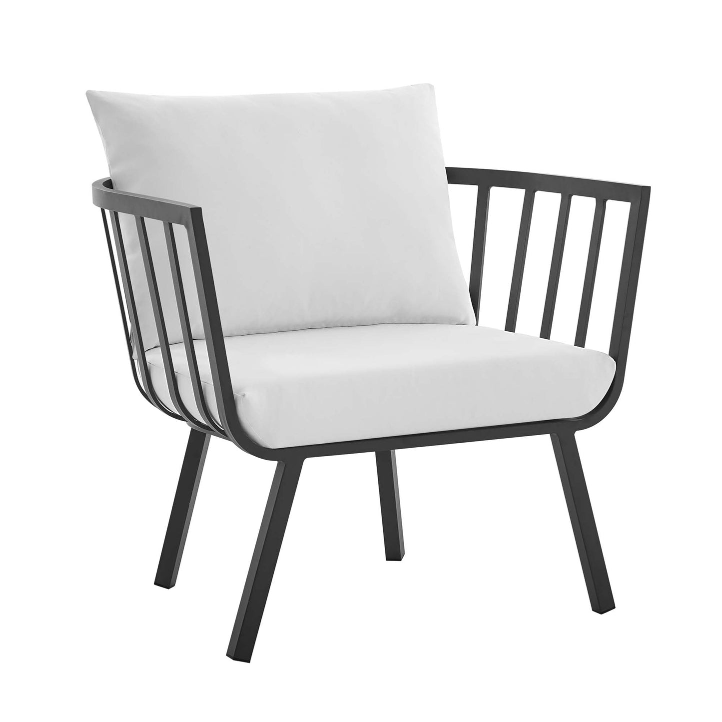 Modway Furniture Riverside 5 Piece Outdoor Patio Aluminum Set by Modway – EEI-3786-SLA-WHI