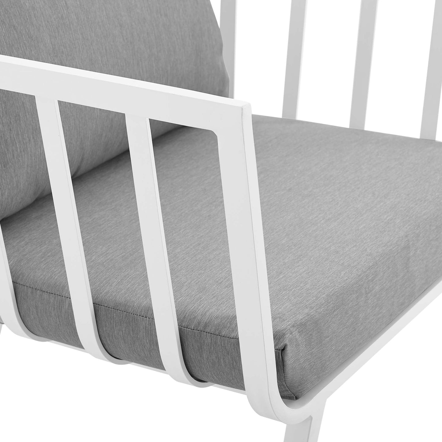 Modway Furniture Riverside 5 Piece Outdoor Patio Aluminum Set by Modway – EEI-3786-SLA-WHI