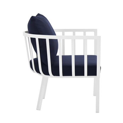 Modway Furniture Riverside 5 Piece Outdoor Patio Aluminum Set by Modway – EEI-3786-SLA-WHI