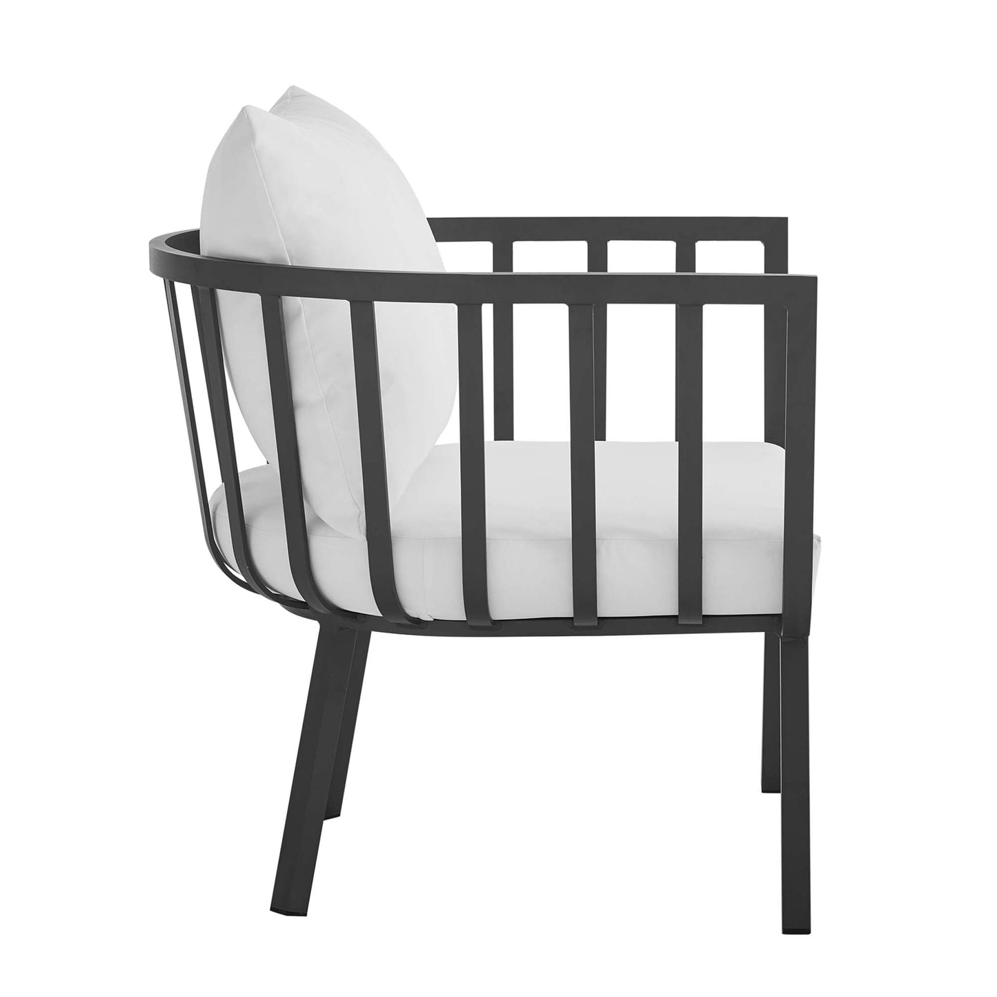 Modway Furniture Riverside 4 Piece Outdoor Patio Aluminum Set by Modway - EEI-3787-WHI-NAV