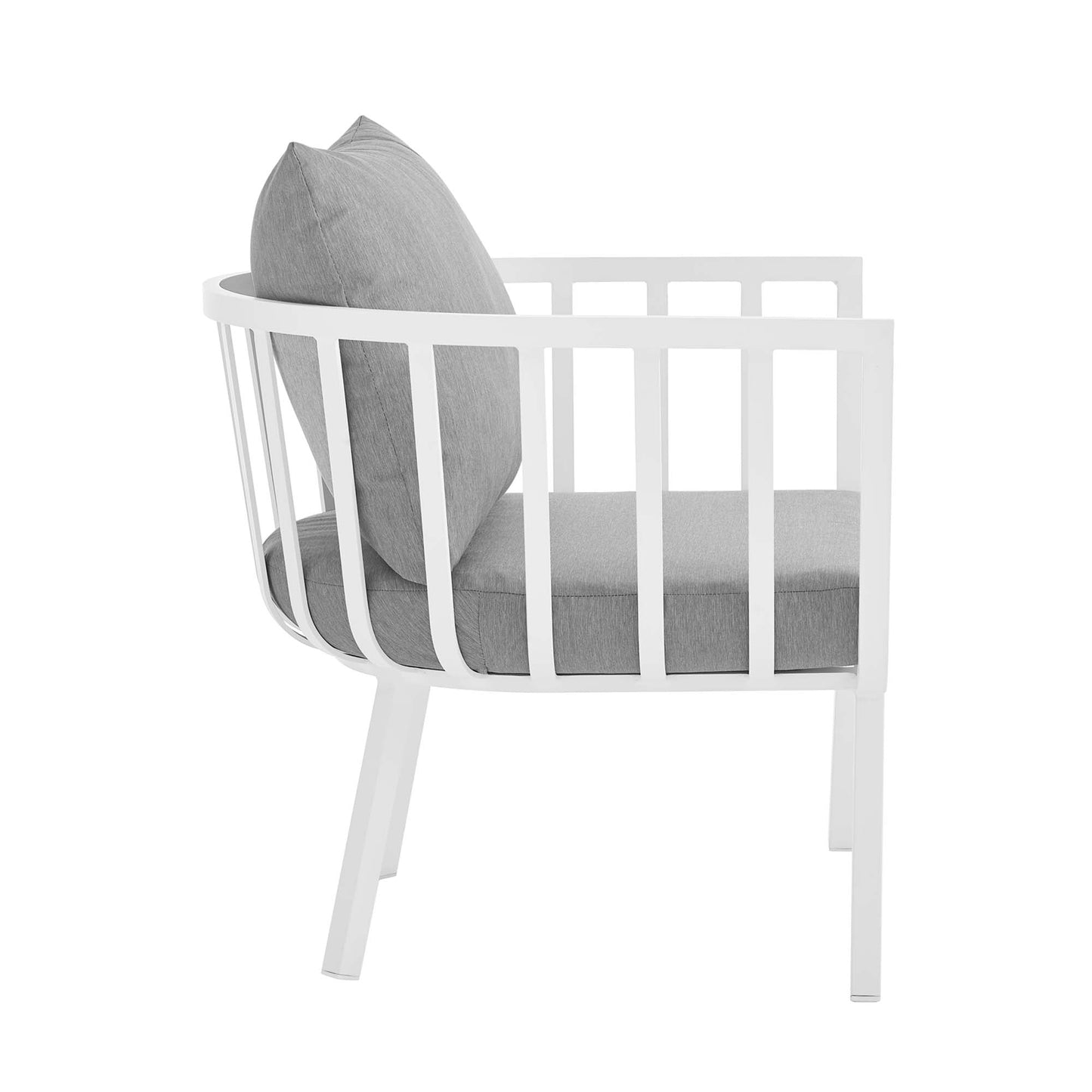 Modway Furniture Riverside 4 Piece Outdoor Patio Aluminum Set by Modway - EEI-3787-WHI-NAV