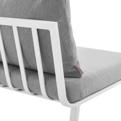Modway Furniture Riverside 6 Piece Outdoor Patio Aluminum Set by Modway –EEI-3791-WHI-NAV