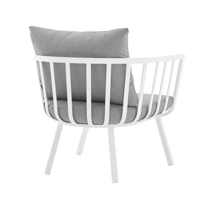 Modway Furniture Riverside 6 Piece Outdoor Patio Aluminum Set by Modway –EEI-3791-WHI-NAV