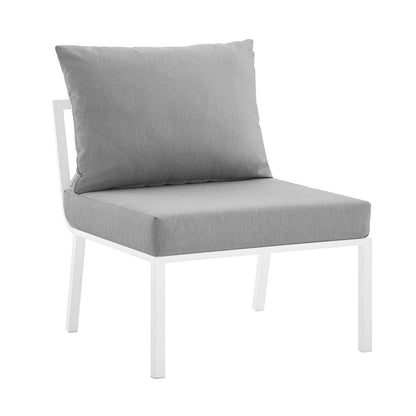 Modway Furniture Riverside 6 Piece Outdoor Patio Aluminum Set by Modway –EEI-3791-WHI-NAV