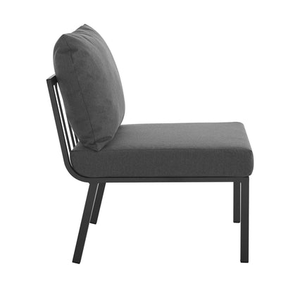 Modway Furniture Riverside 5 Piece Outdoor Patio Aluminum Set by Modway – EEI-3793-SLA-CHA