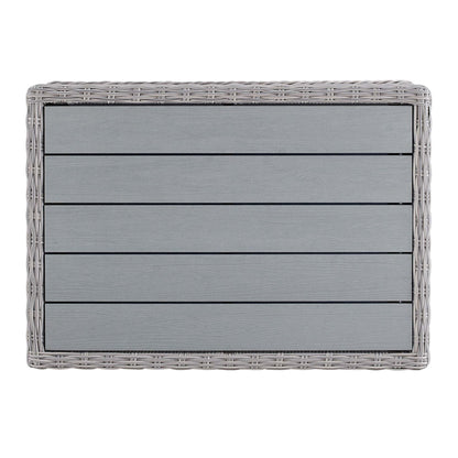 Modway furniture Conway 45" Outdoor Patio Wicker Rattan Coffee Table - EEI-3982-LGR