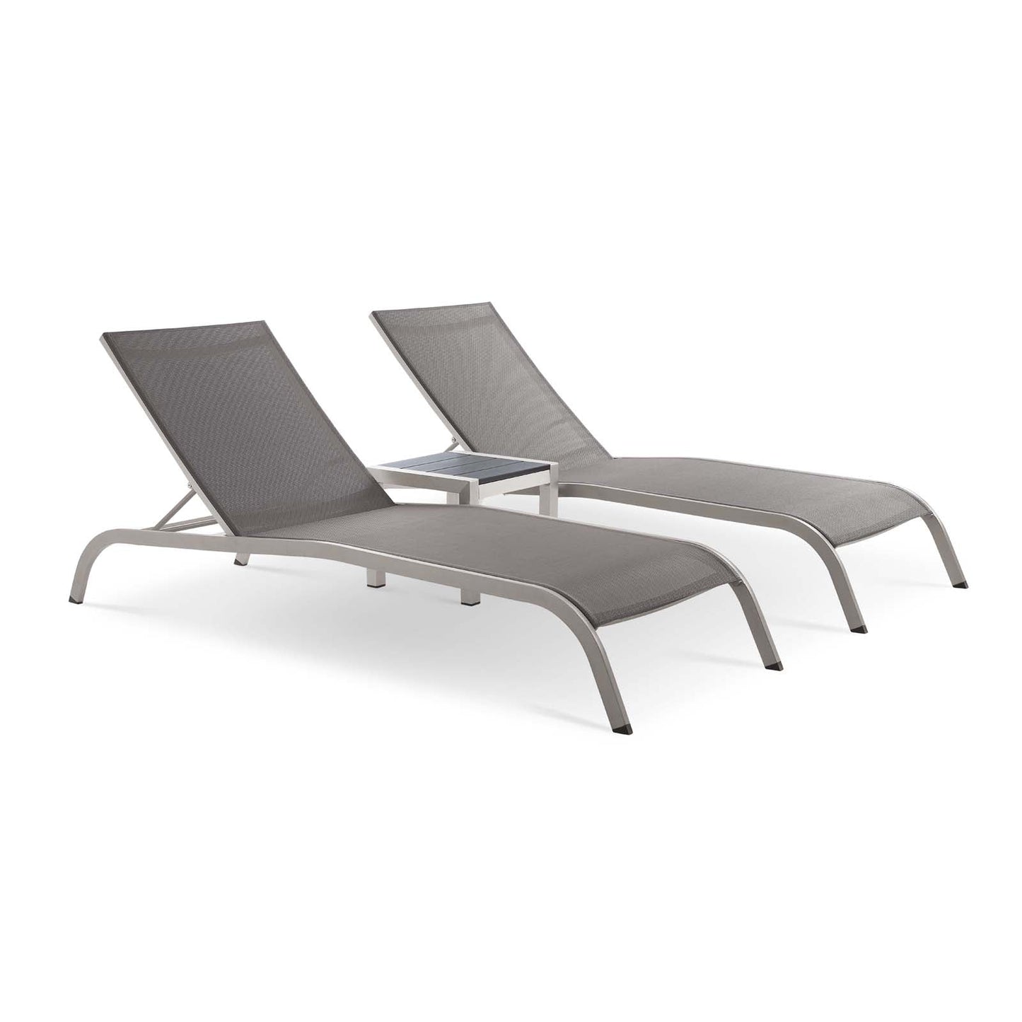 Modway Furniture Savannah 3 Piece Outdoor Patio Mesh Set - EEI-4006-BLK-SET