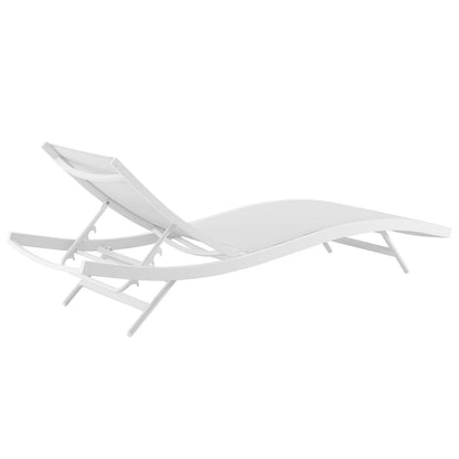 Modway Furniture Glimpse Outdoor Patio Mesh Chaise Lounge Set of 2 - EEI-4038-WHI-GRY