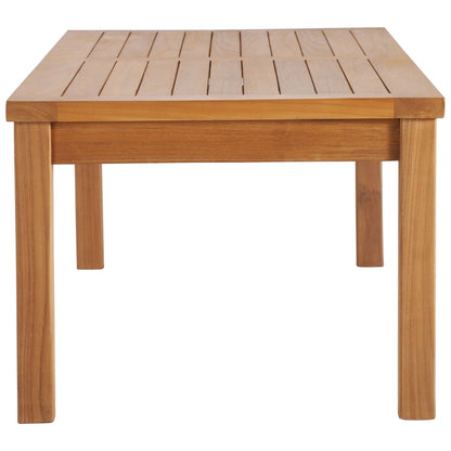 Modway furniture Upland Outdoor Patio Teak Wood Coffee Table - EEI-4122-NAT