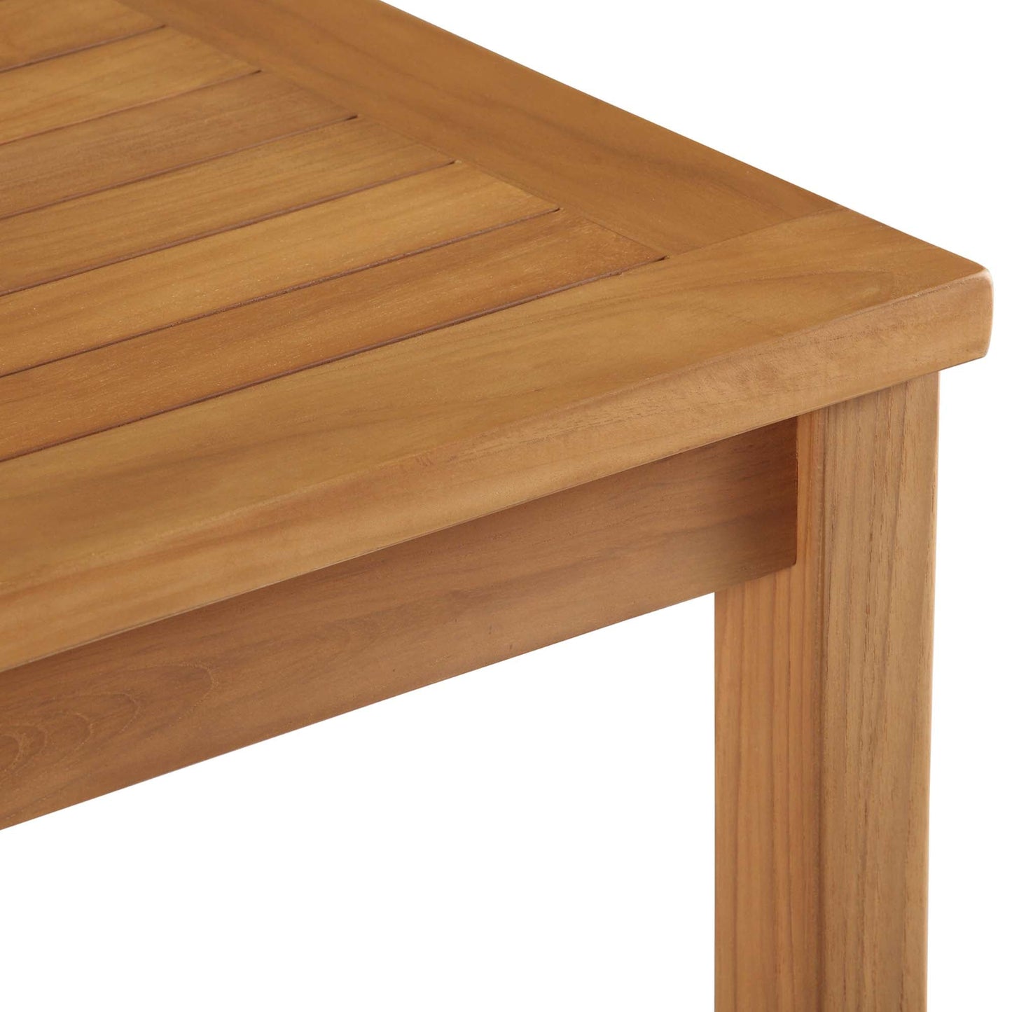 Modway furniture Upland Outdoor Patio Teak Wood Coffee Table - EEI-4122-NAT