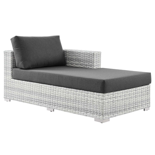 Modway Furniture Convene Outdoor Patio Right Chaise - EEI-4304-LGR-CHA