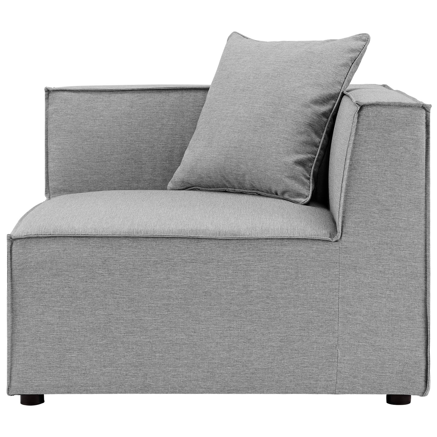 Modway Furniture Saybrook Outdoor Patio Upholstered 7-Piece Sectional Sofa by Modway - EEI-4387-GRY