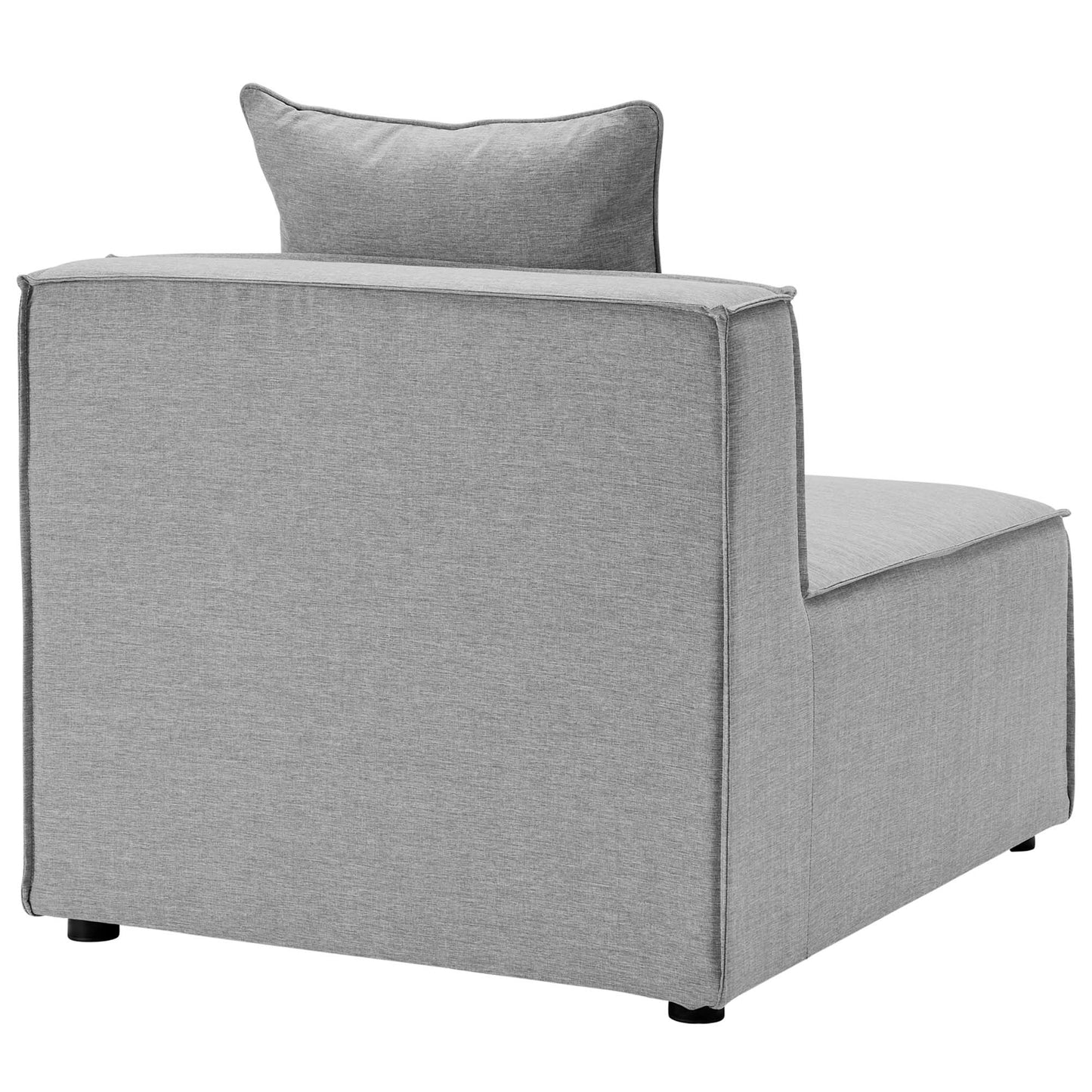 Modway Furniture Saybrook Outdoor Patio Upholstered 7-Piece Sectional Sofa by Modway - EEI-4387-GRY