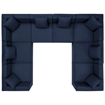 Modway Furniture Saybrook Outdoor Patio Upholstered 8-Piece Sectional Sofa by Modway - EEI-4388-GRY