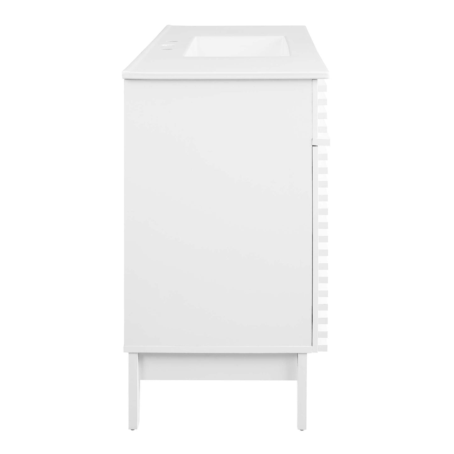Modway furniture Render 48" Bathroom Vanity with White Basin Included - EEI-4439-WAL-WHI
