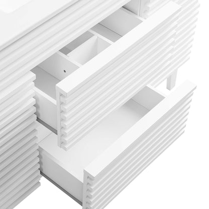 Modway furniture Render 48" Bathroom Vanity with White Basin Included - EEI-4439-WAL-WHI