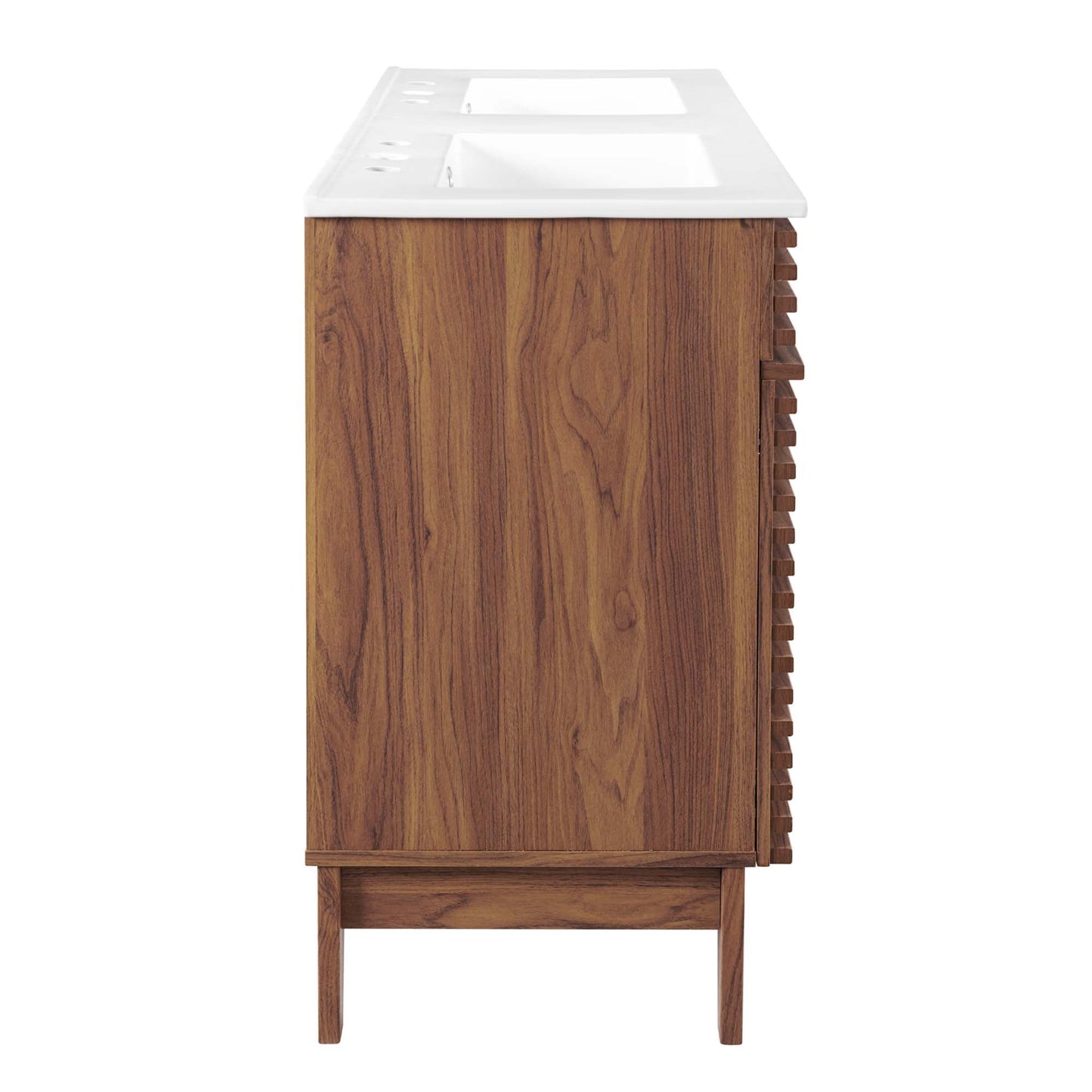Modway furniture Render 48" Bathroom Vanity with White Basin Included - EEI-4439-WAL-WHI