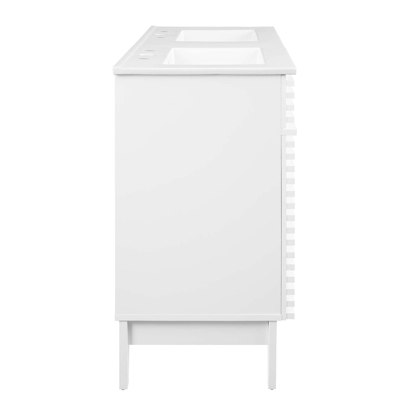 Modway furniture Render 48" Bathroom Vanity with White Basin Included - EEI-4439-WAL-WHI