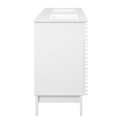 Modway furniture Render 48" Bathroom Vanity with White Basin Included - EEI-4439-WAL-WHI