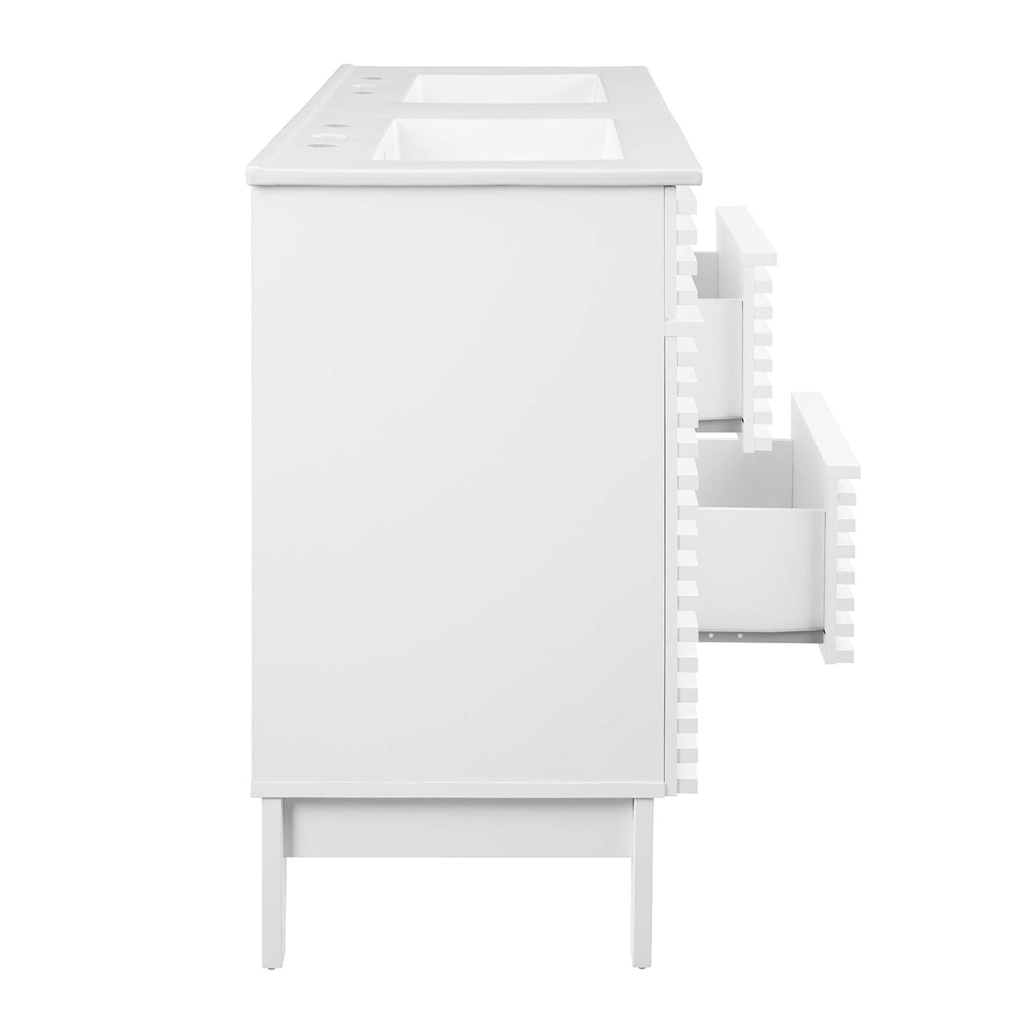 Modway furniture Render 48" Bathroom Vanity with White Basin Included - EEI-4439-WAL-WHI
