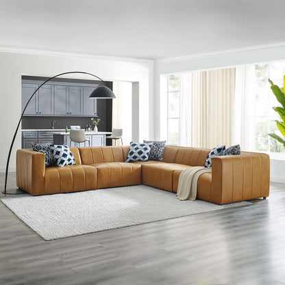 Modway Furniture Bartlett Vegan Leather 5-Piece Sectional Sofa by Modway – EEI-4532-TAN