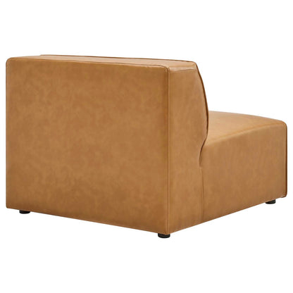Modway furniture Mingle Vegan Leather Sectional Sofa - Stylish, Comfortable 3-Piece Design for Modern Living Spaces - EEI-4789-GRY