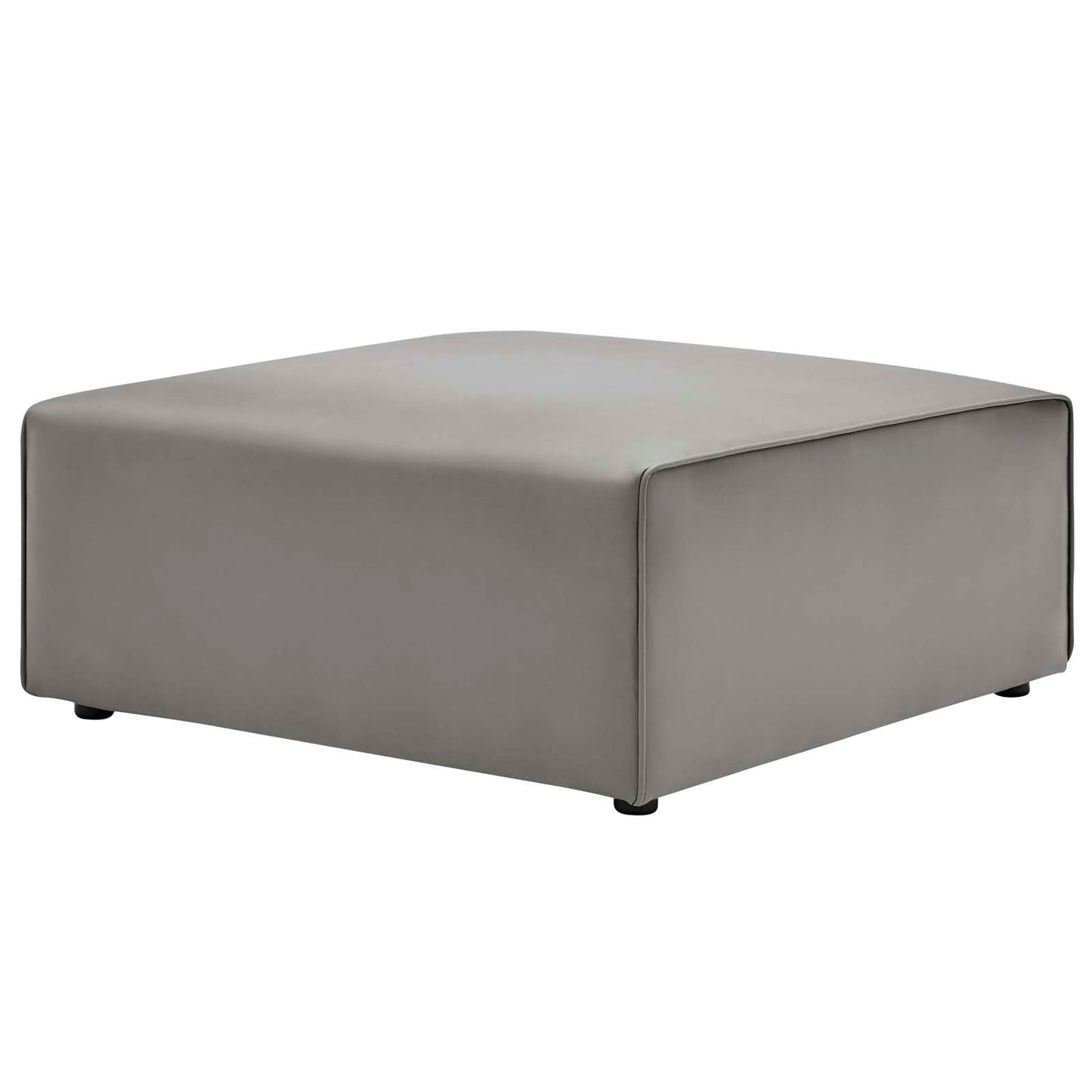 Modway furniture Mingle Vegan Leather Sofa and Ottoman Set - Stylish Modern Seating for Contemporary Living Spaces - EEI-4790-TAN