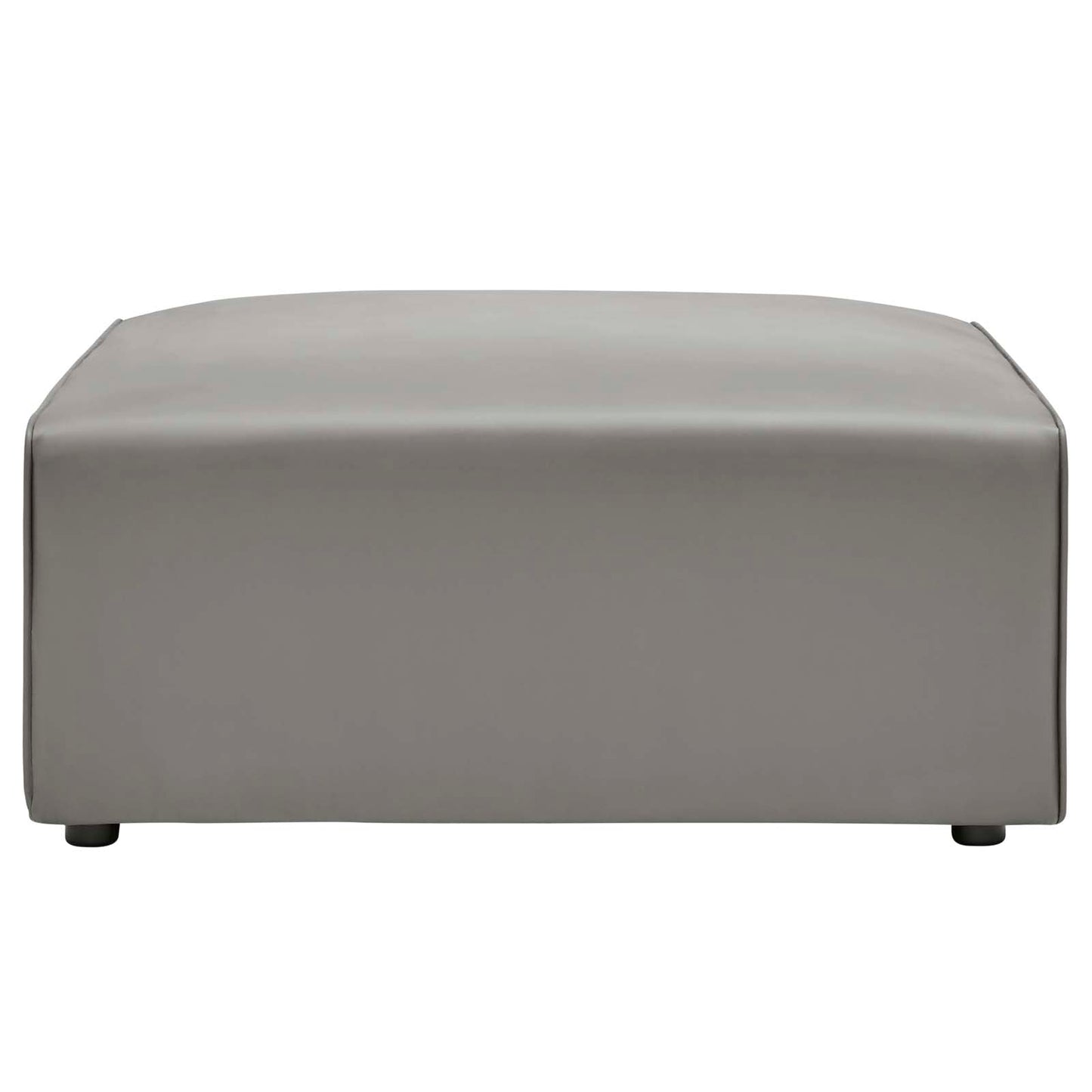 Modway furniture Mingle Vegan Leather Sofa and Ottoman Set - Stylish Modern Seating for Contemporary Living Spaces - EEI-4790-TAN