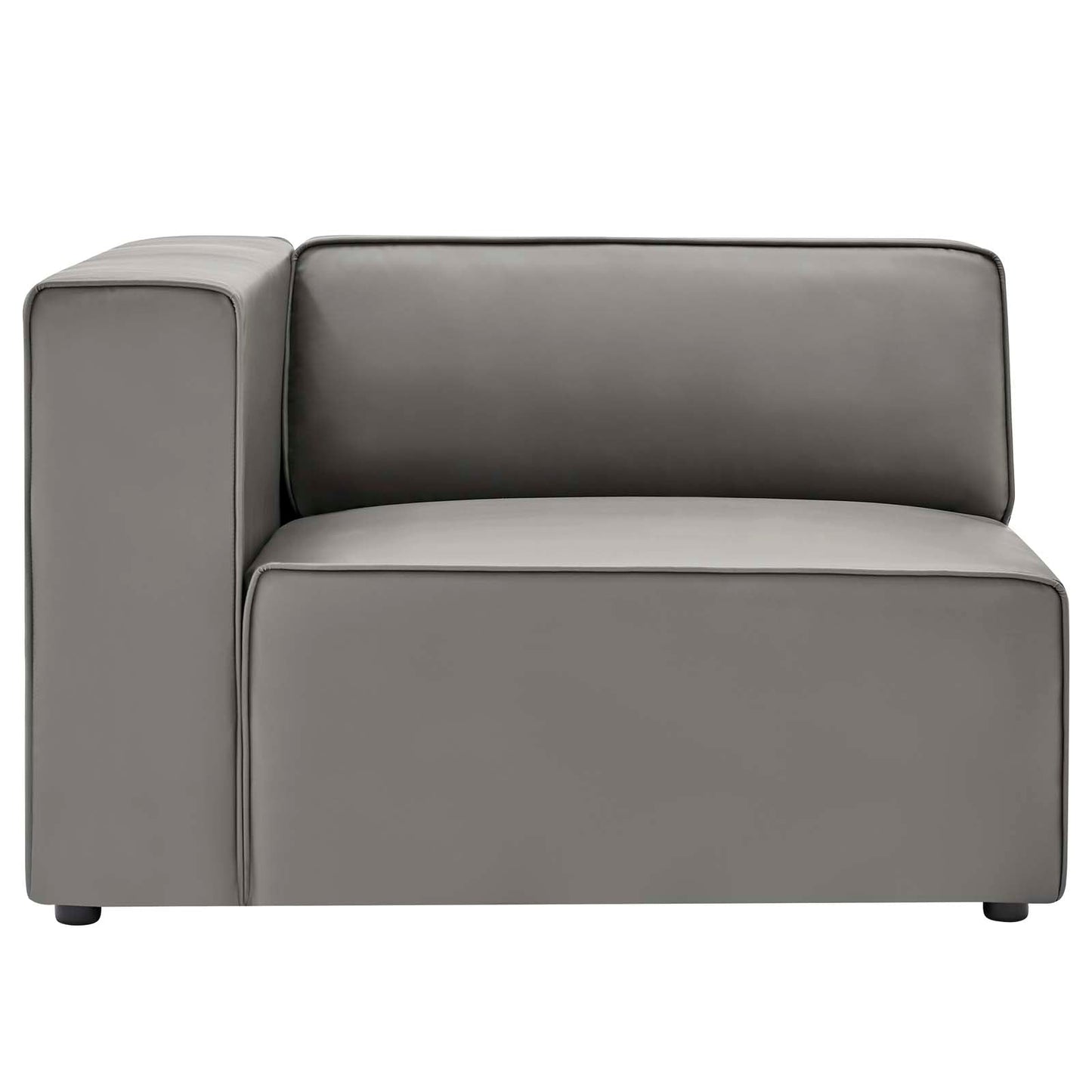 Modway furniture Mingle Vegan Leather Sofa and Ottoman Set - Stylish Modern Seating for Contemporary Living Spaces - EEI-4790-TAN