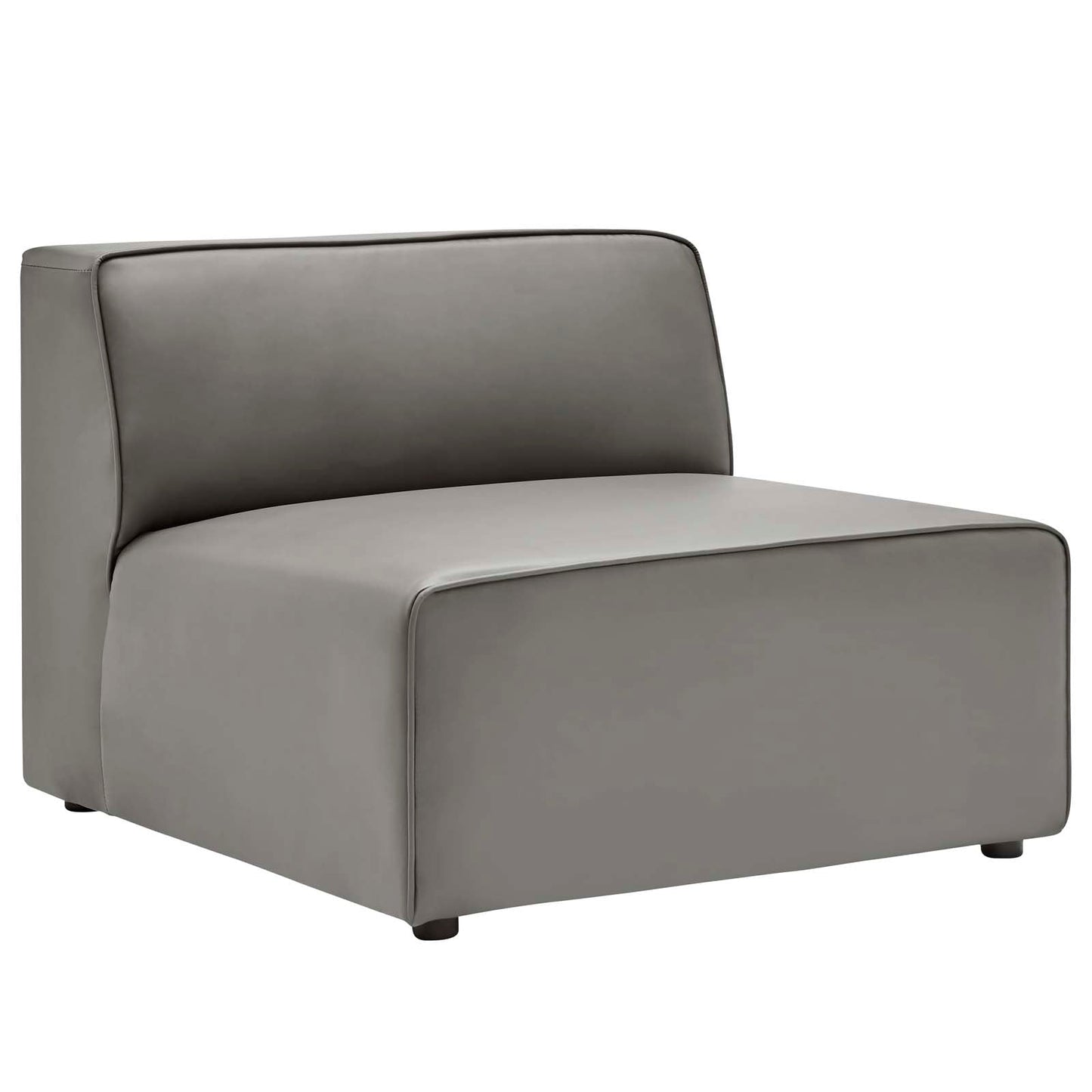 Modway furniture Mingle Vegan Leather Sofa and Ottoman Set - Stylish Modern Seating for Contemporary Living Spaces - EEI-4790-TAN