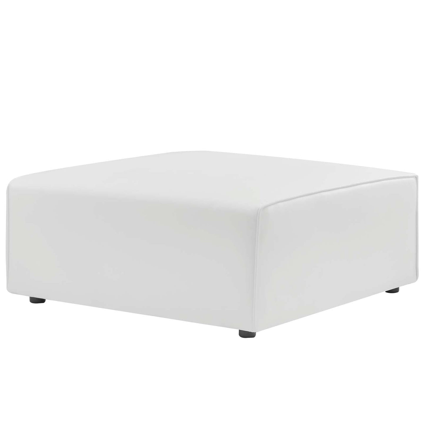 Modway furniture Mingle Vegan Leather Sofa and Ottoman Set - Stylish Modern Seating for Contemporary Living Spaces - EEI-4790-TAN