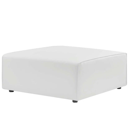 Modway furniture Mingle Vegan Leather Sofa and Ottoman Set - Stylish Modern Seating for Contemporary Living Spaces - EEI-4790-TAN