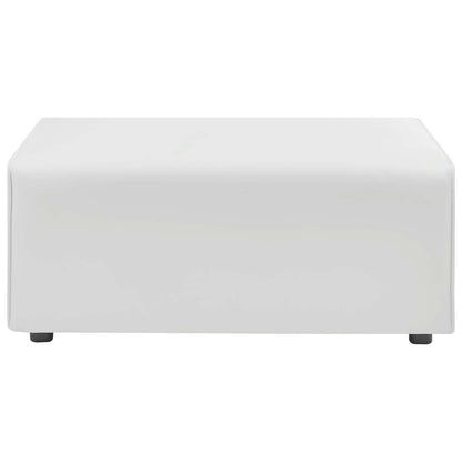 Modway furniture Mingle Vegan Leather Sofa and Ottoman Set - Stylish Modern Seating for Contemporary Living Spaces - EEI-4790-TAN