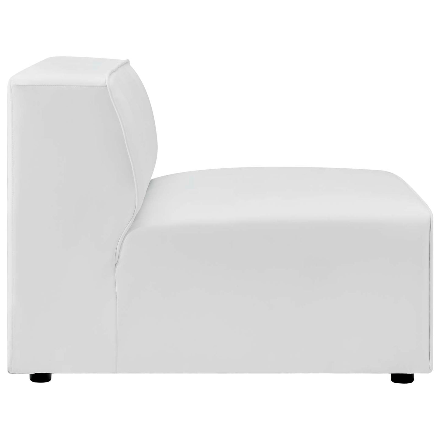 Modway furniture Mingle Vegan Leather Sofa and Ottoman Set - Stylish Modern Seating for Contemporary Living Spaces - EEI-4790-TAN
