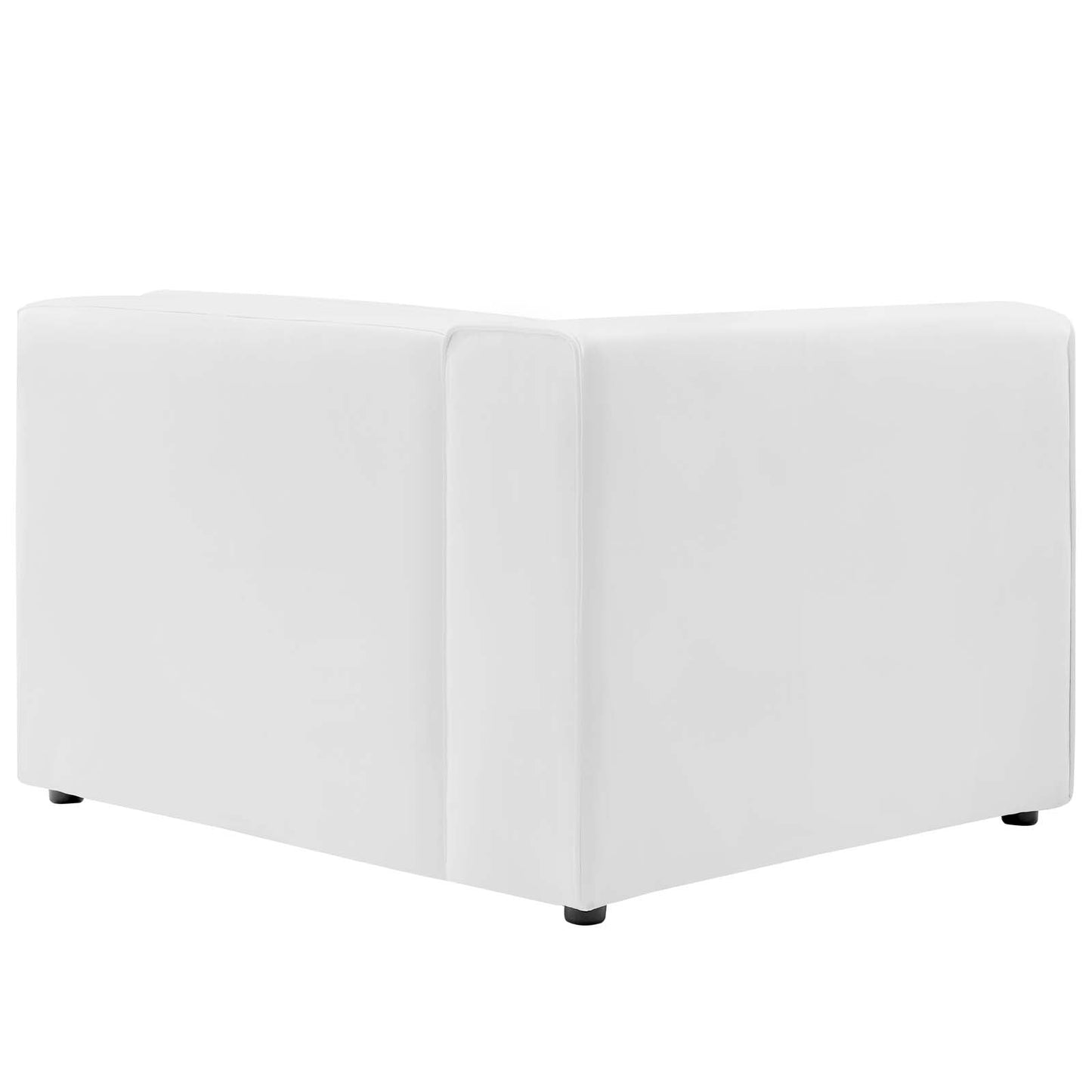 Modway furniture Mingle Vegan Leather 4-Piece Sectional Sofa - Stylish, Comfortable Seating for Modern Living Spaces - EEI-4793-GRY