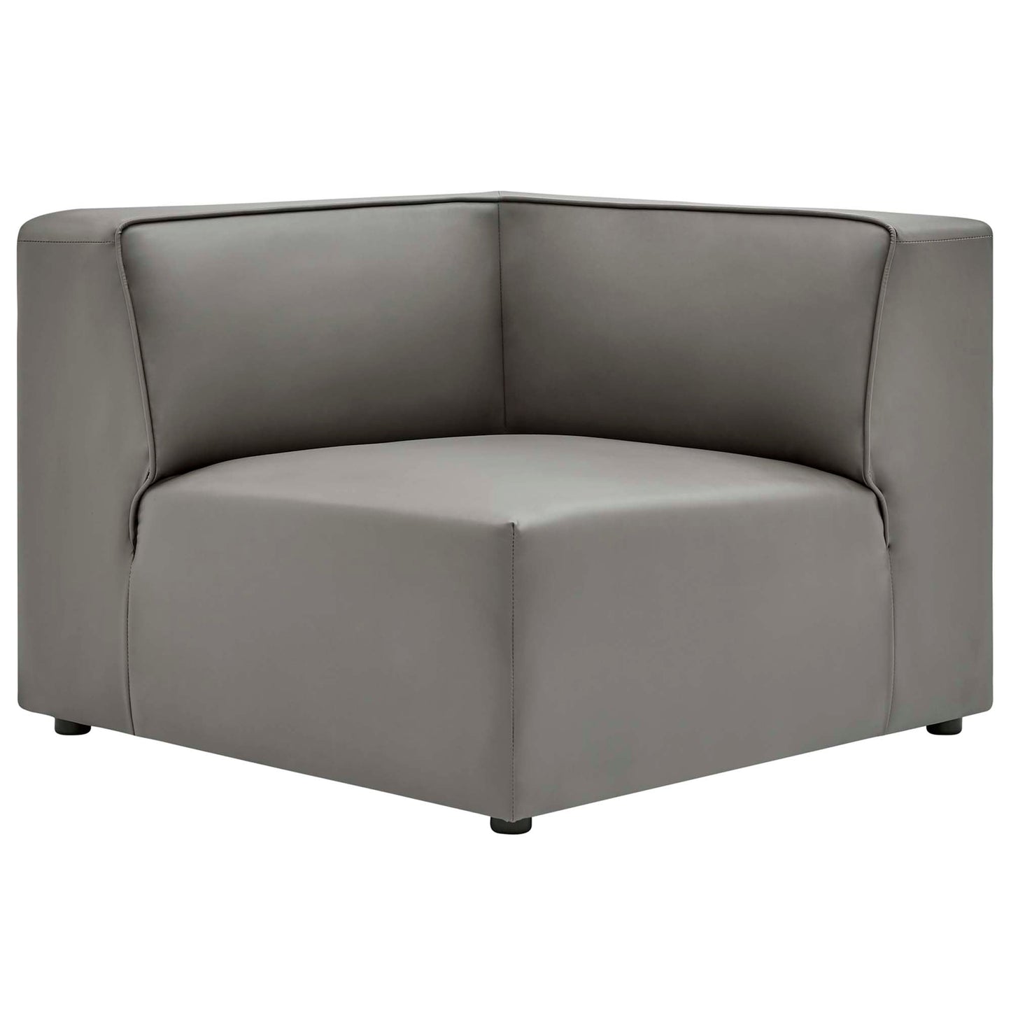 Modway furniture Mingle 7-Piece Vegan Leather Sectional Sofa – EEI-4798