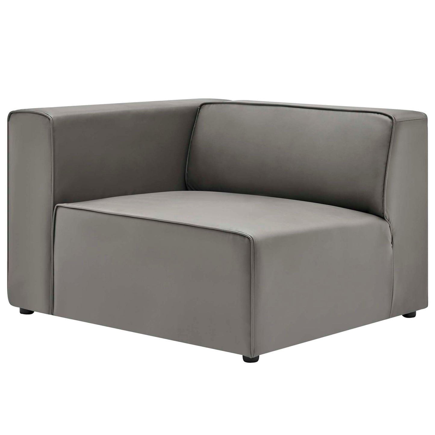 Modway furniture Mingle 7-Piece Vegan Leather Sectional Sofa – EEI-4798