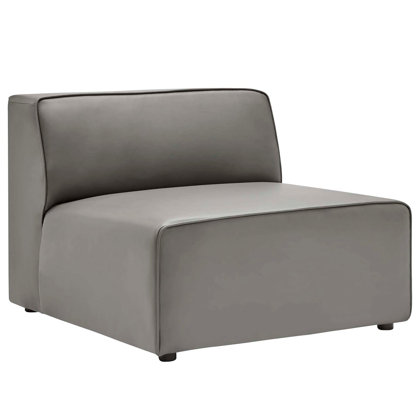 Modway furniture Mingle 7-Piece Vegan Leather Sectional Sofa – EEI-4798