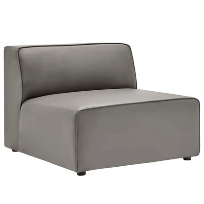 Modway furniture Mingle 7-Piece Vegan Leather Sectional Sofa – EEI-4798