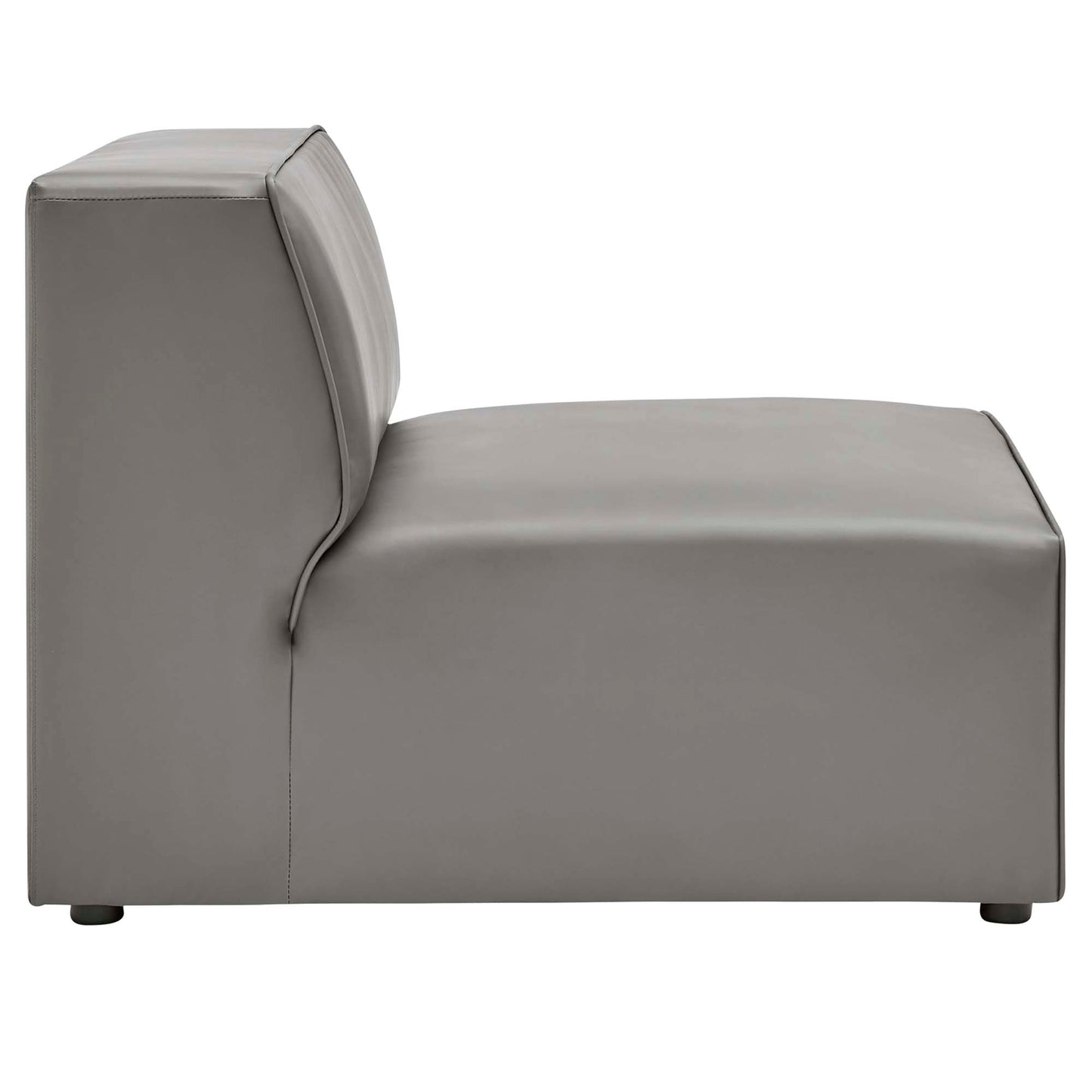 Modway furniture Mingle 7-Piece Vegan Leather Sectional Sofa – EEI-4798