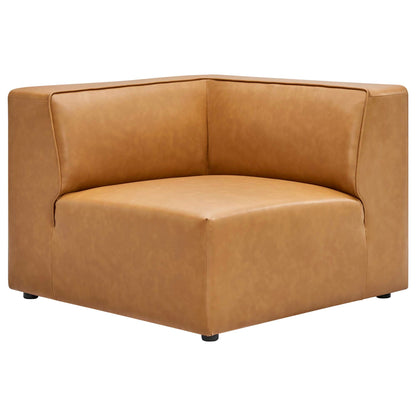 Modway furniture Mingle 7-Piece Vegan Leather Sectional Sofa – EEI-4798