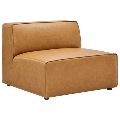 Modway furniture Mingle 7-Piece Vegan Leather Sectional Sofa – EEI-4798