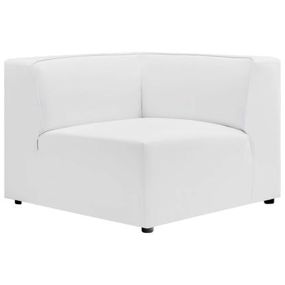 Modway furniture Mingle 7-Piece Vegan Leather Sectional Sofa – EEI-4798