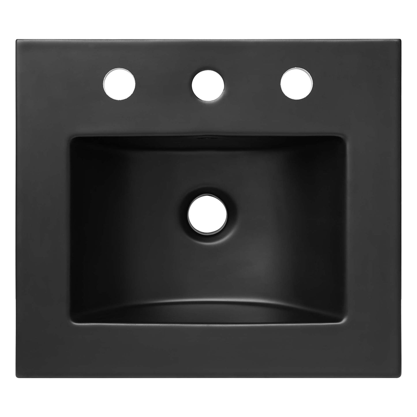 Modway furniture Steamforge Bathroom Vanity Basin Included - EEI-6413-WHI-BLK