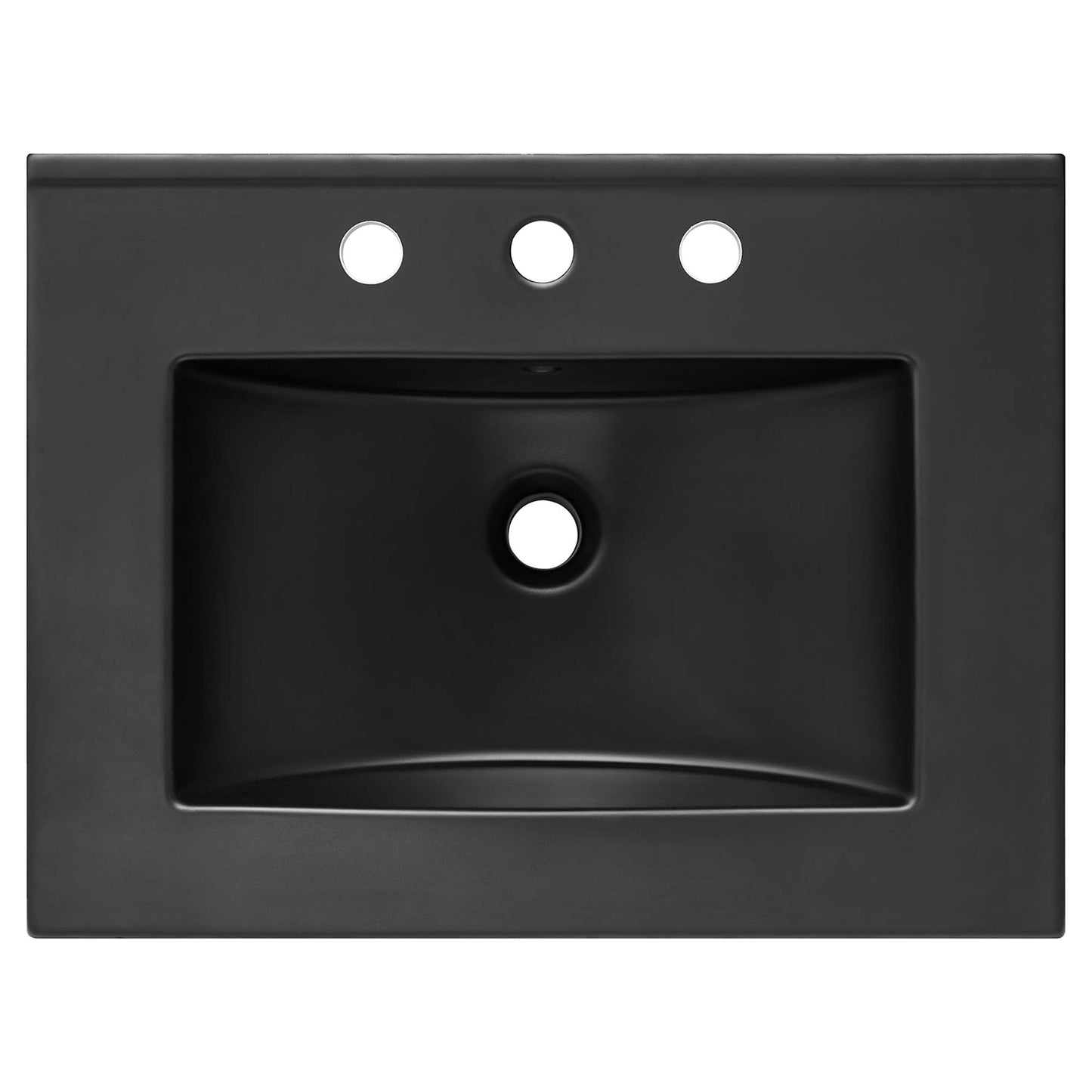 Modway furniture Steamforge Bathroom Vanity Basin Included - EEI-6413-WHI-BLK