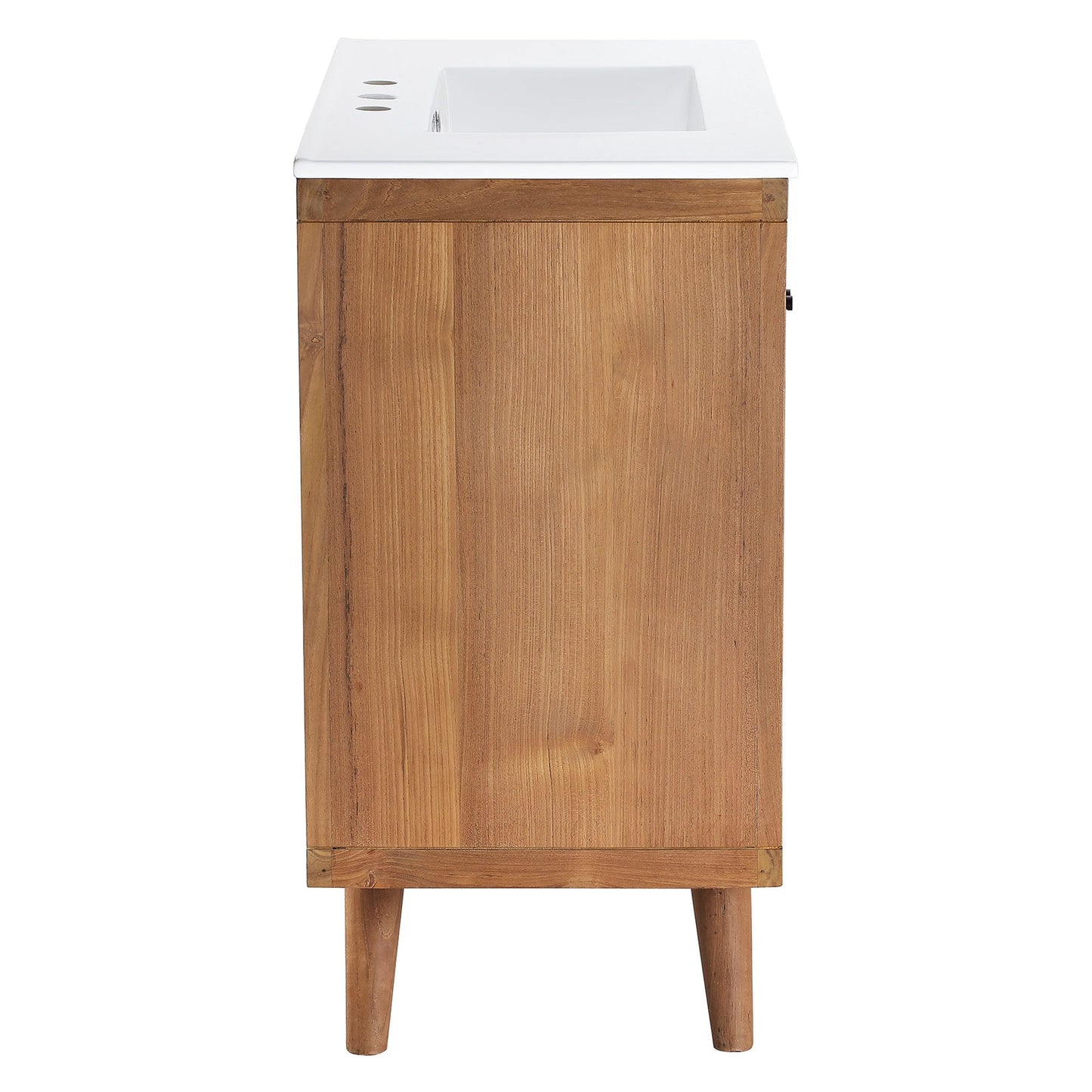 Modway furniture Birdie Bathroom Vanity Basin Included - EEI-5112-NAT-WHI